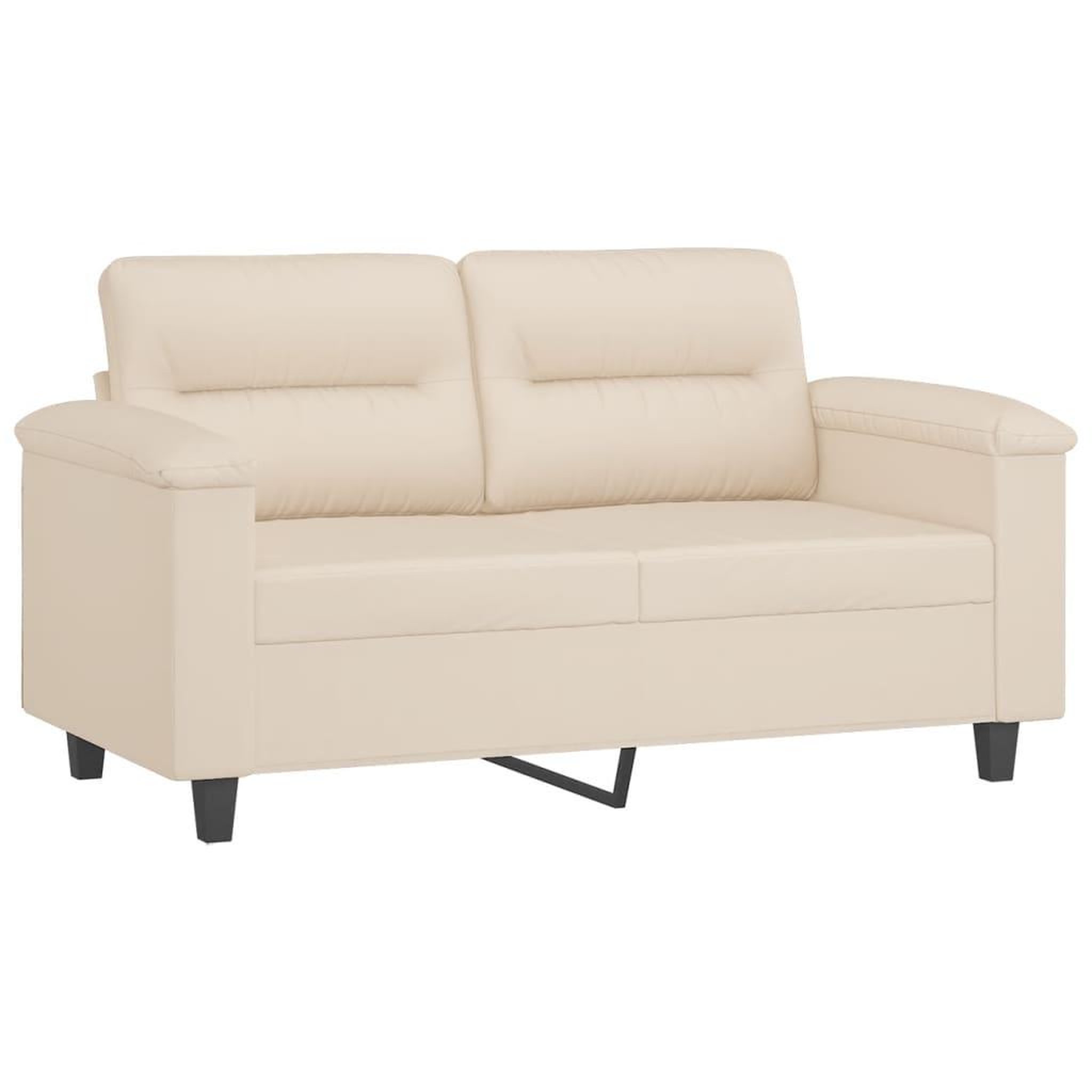 Voir la diapositive 4 : VIDAXL Ensemble de canapes 4 pcs avec coussins Beige Tissu microfibre