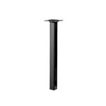 CENTRALE BRICO Pied table basse carré HETTICH fixe, H.30 cm acier époxy noir