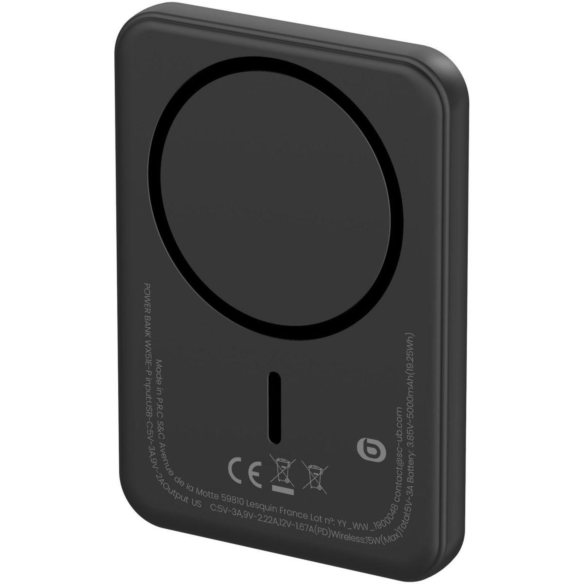 Voir la diapositive 3 : ESSENTIEL B Batterie externe 10000mAh magnétique 15W