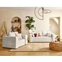 Voir la diapositive 2 : BEST MOBILIER Topaze - canapé droit 2 places en velours côtelé plat