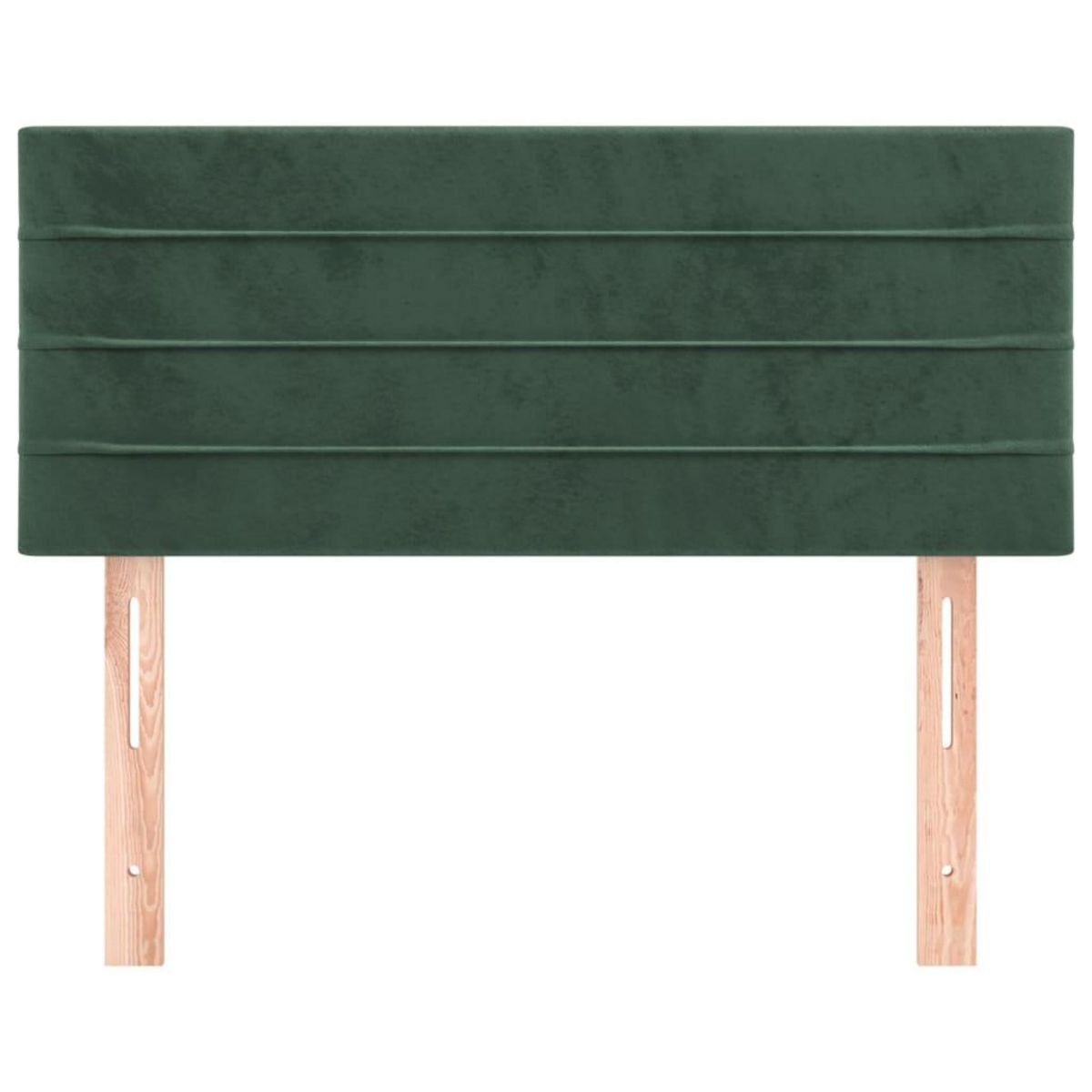 VIDAXL Tete de lit Vert fonce 100x5x78/88 cm Velours