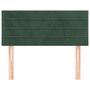 Voir la diapositive 3 : VIDAXL Tete de lit Vert fonce 100x5x78/88 cm Velours