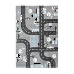 Paris Prix Tapis de Chambre Enfant Voiture  Marree  Argent. Coloris disponibles : Gris