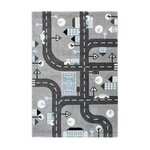Paris Prix Tapis de Chambre Enfant Voiture  Marree  Argent. Coloris disponibles : Gris