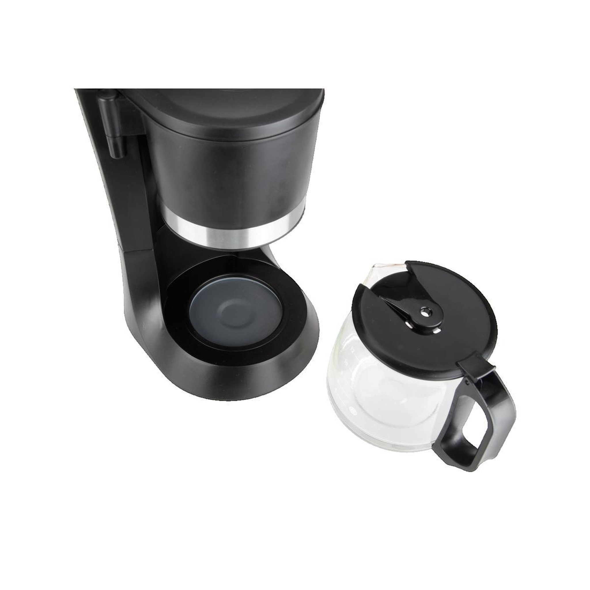 Voir la diapositive 3 : JATA Cafetière Jata CA290 noir avec réservoir en verre