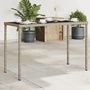 Voir la diapositive 1 : VIDAXL Table de jardin dessus en verre gris 115x54x74cm resine tressee