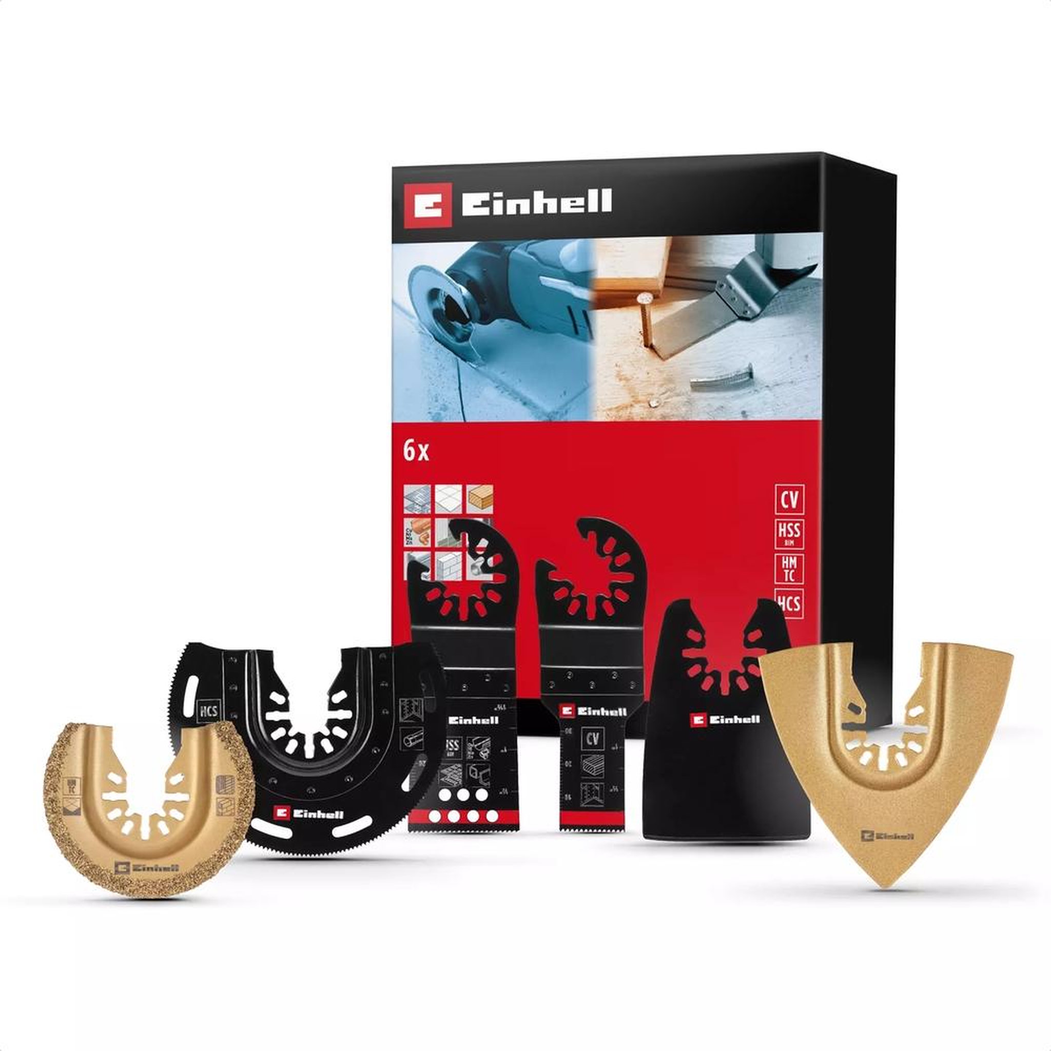 Einhell Coffret d'accessoires pour multi-outils , 6 pièces