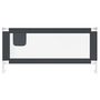 Voir la diapositive 3 : VIDAXL Barriere de securite de lit d'enfant Gris fonce 200x25 cm Tissu