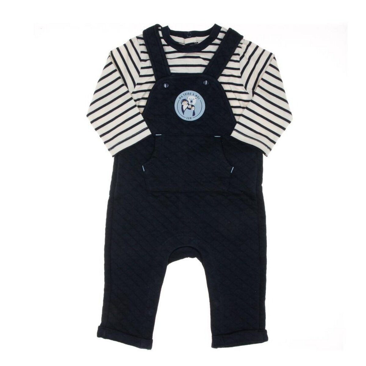 ELLE EST OU LA MER Salopette + T Shirt /Blanc EOM Egisot