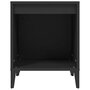 VIDAXL Tables de chevet 2 pcs Noir 40x35x50 cm