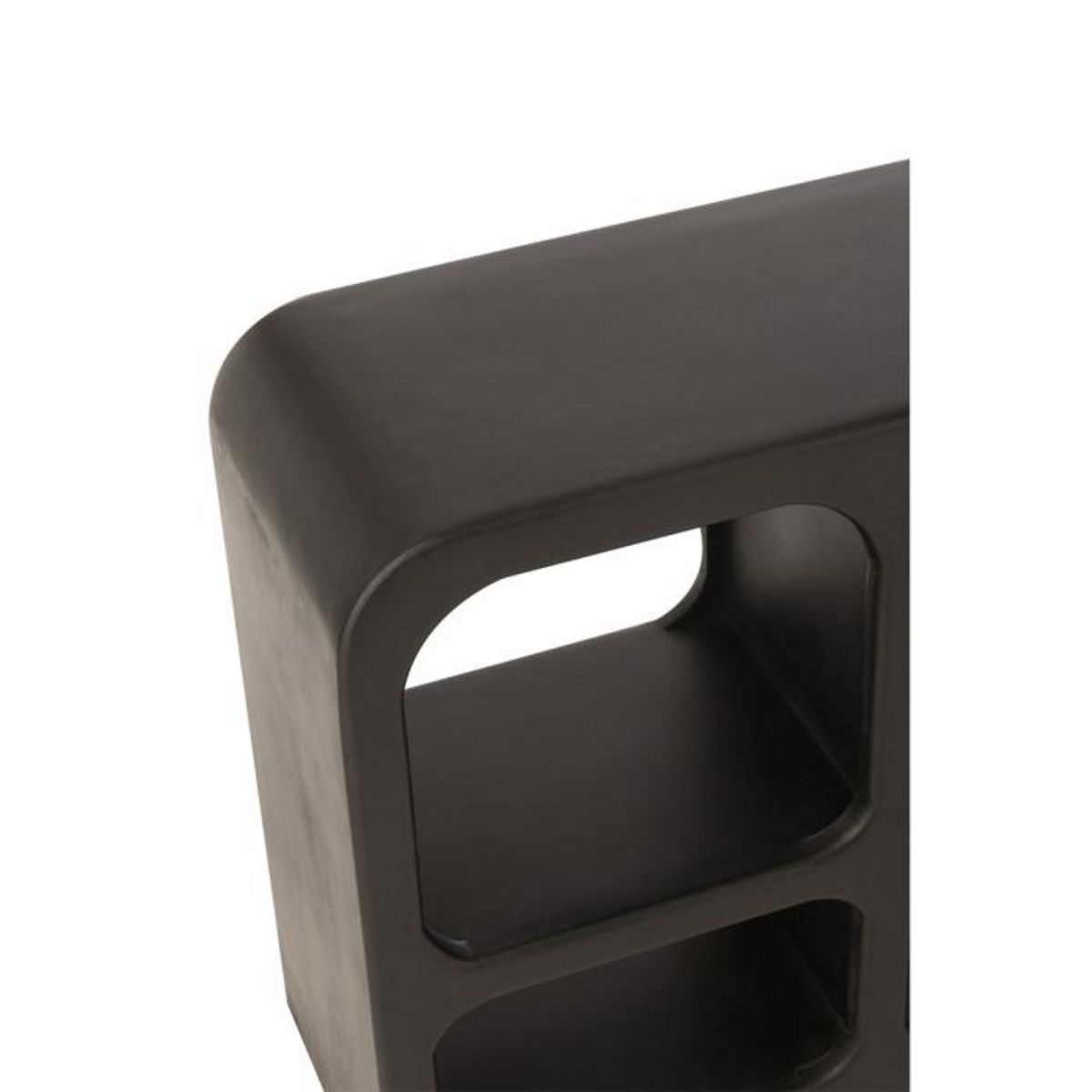 Paris Prix Console Design 6 Niches en Bois  Cave  146cm Noir