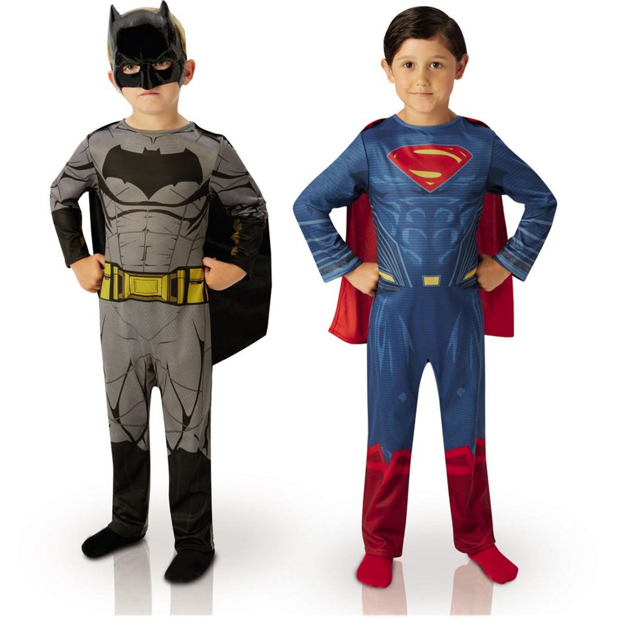 Rubie's Déguisement Bipack Batman et Superman : Dawn Of Justice : 5/6 ans - 5/6 ans (110 à 116 cm)