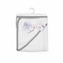 Voir la diapositive 2 : Paris Prix Cape de Bain en Coton  Pieuvre  75cm Gris & Blanc