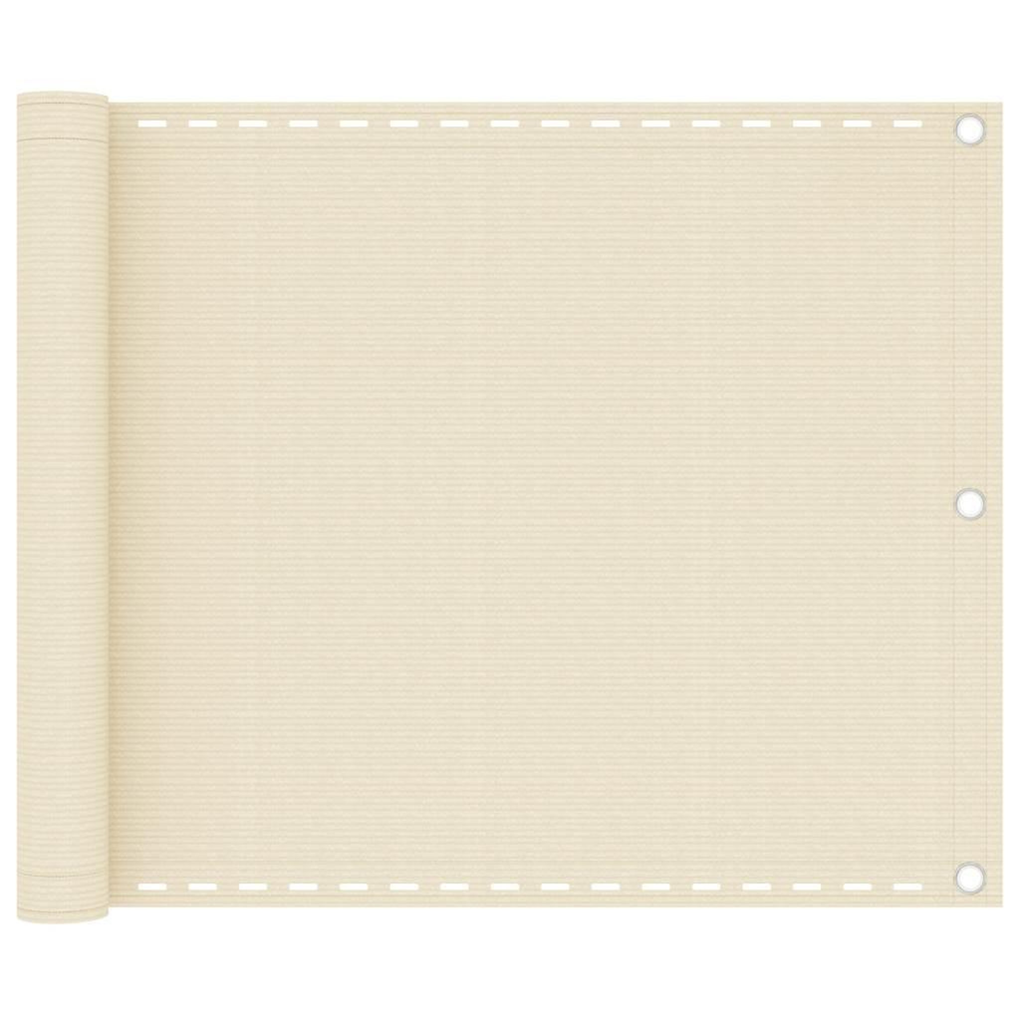 Voir la diapositive 1 : VIDAXL Ecran de balcon creme 75x500 cm pehd