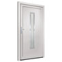 Voir la diapositive 4 : VIDAXL Porte d'entree Blanc 98x200 cm PVC