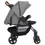 Voir la diapositive 5 : VIDAXL Poussette pour bebe 3-en-1 Gris clair Acier