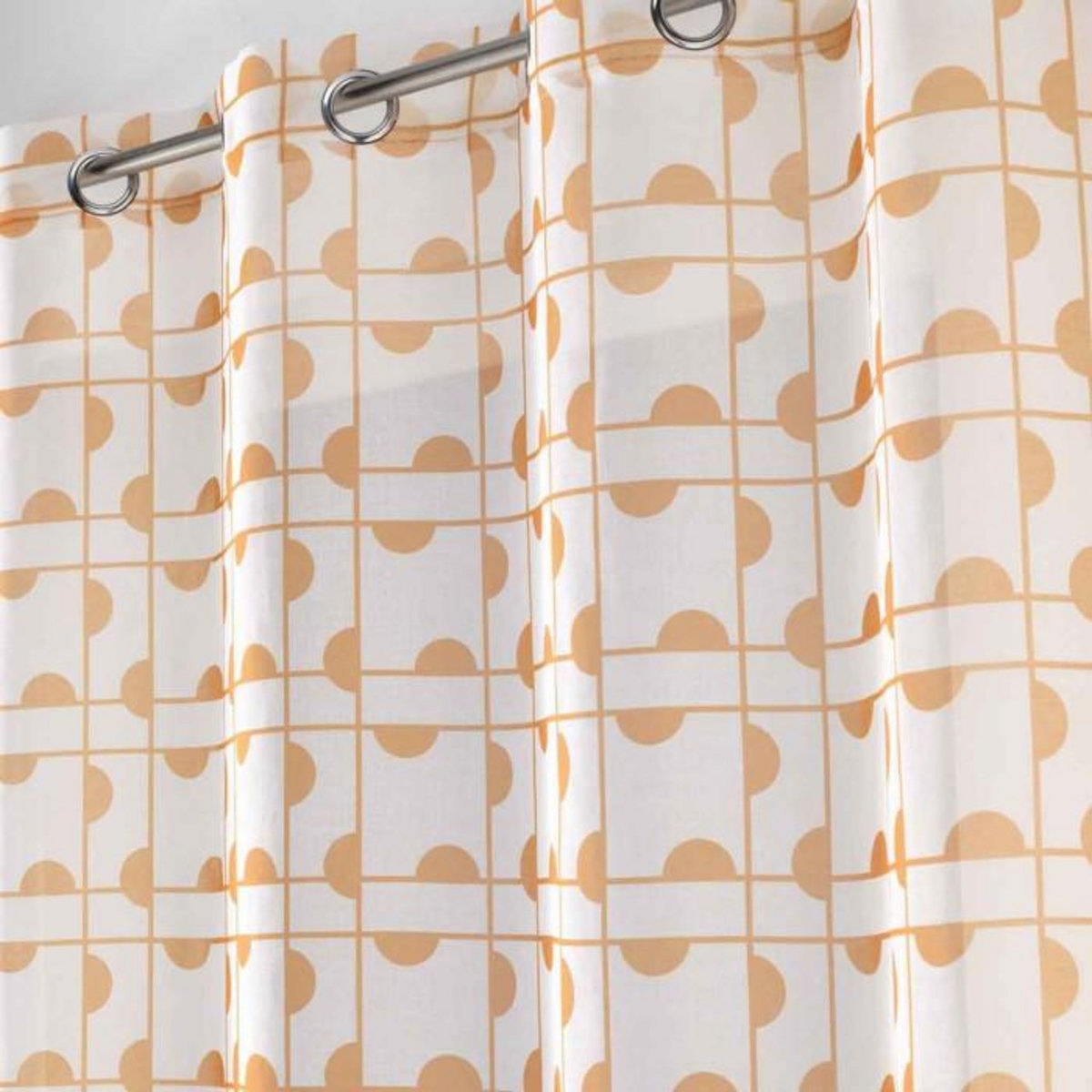 Paris Prix Rideau Voilage à Œillets  Gabi  140x240cm Miel