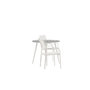 Voir la diapositive 2 : Paris Prix Ensemble Table de Jardin & 2 Chaises  Break & Santorini  90cm Gris & Blanc