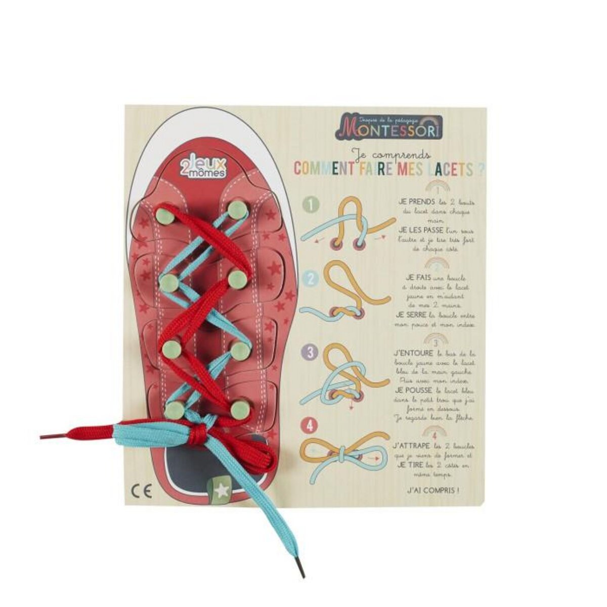 Paris Prix Jeu d'Adresse Chaussures  Montessori  22cm Multicolore
