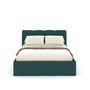 Voir la diapositive 5 : CONCEPT USINE Lit nuage coffre 140x190cm velours vert BALTIMORE