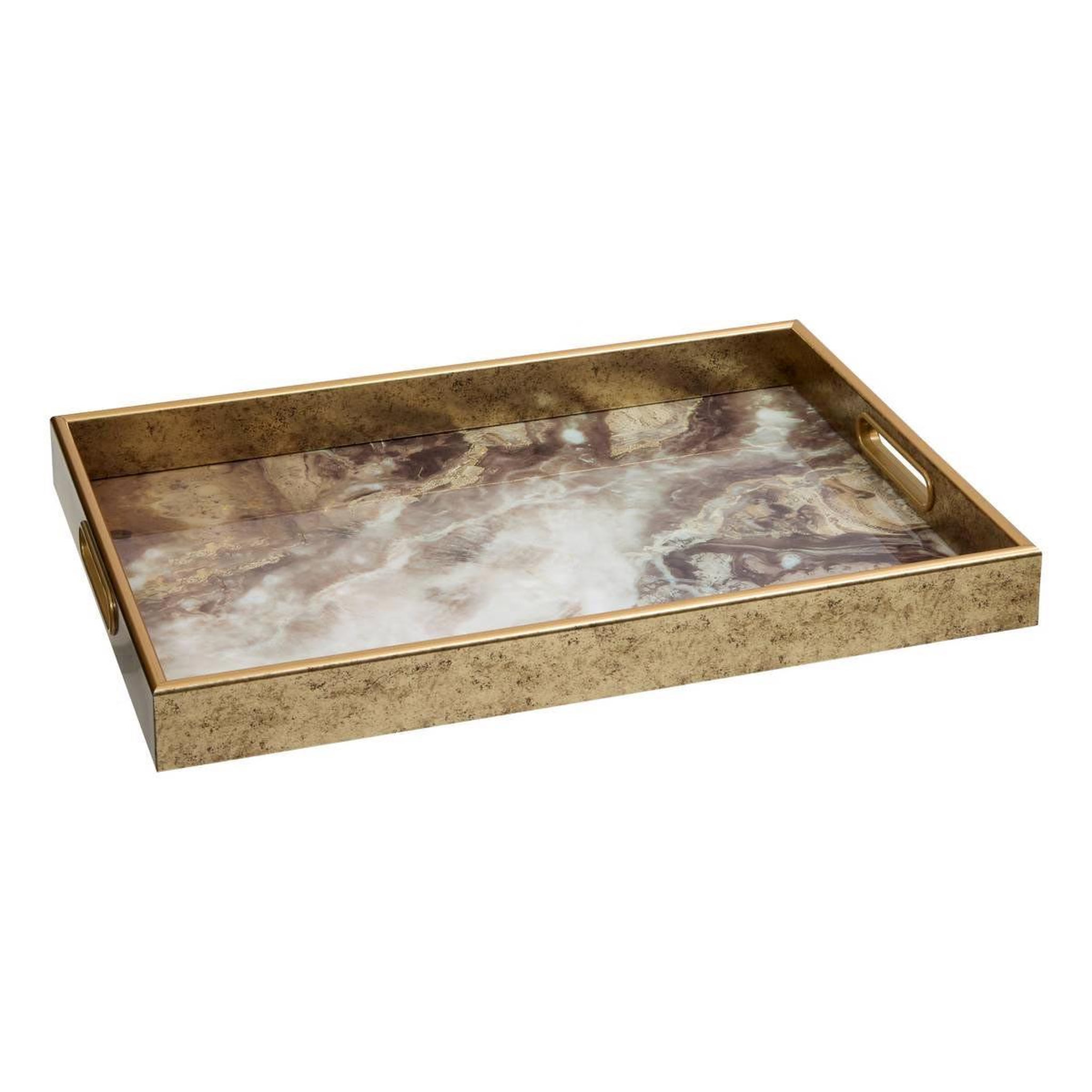 ATMOSPHERA Plateau de service déco  calvi  44cm noir