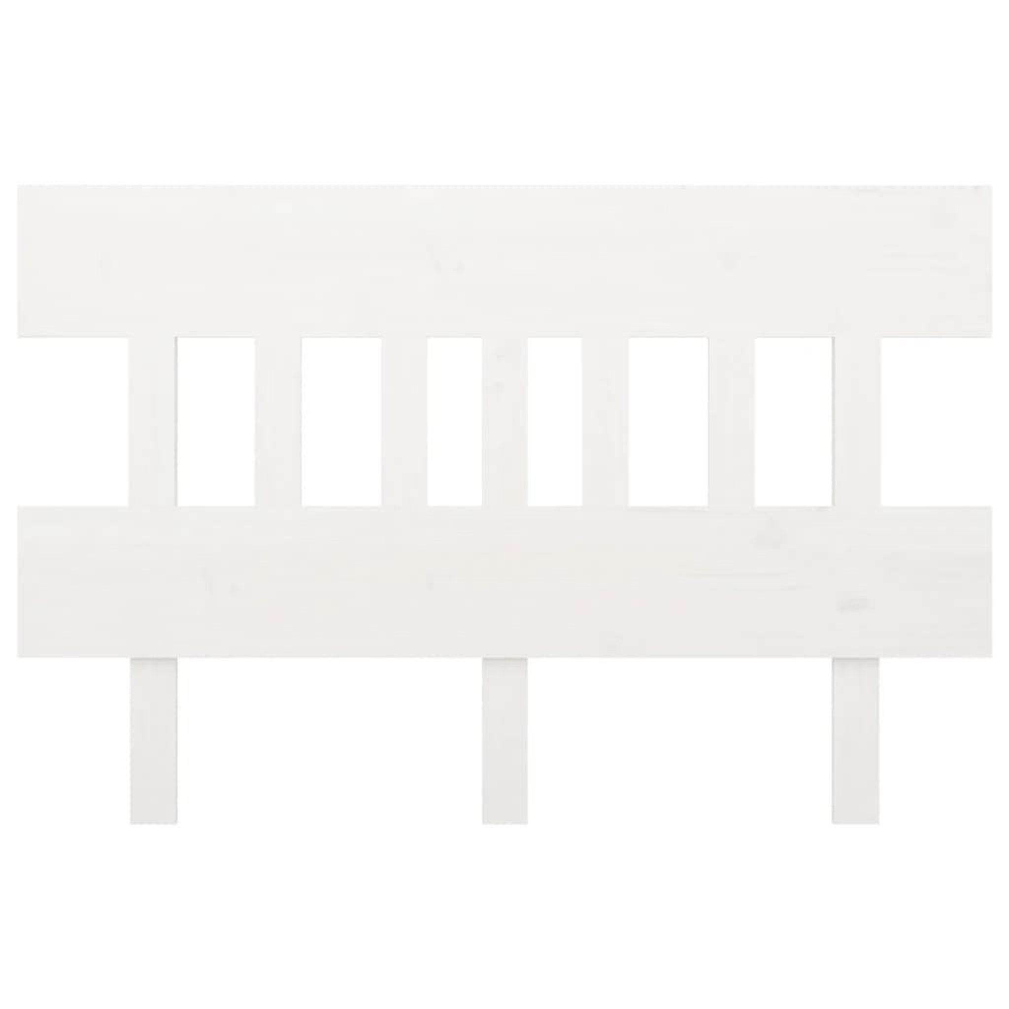 Voir la diapositive 3 : VIDAXL Tete de lit Blanc 143,5x3x81 cm Bois massif de pin