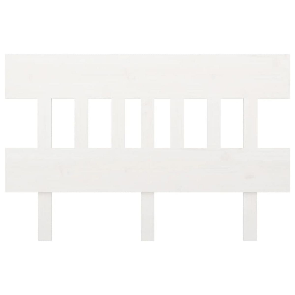 VIDAXL Tete de lit Blanc 143,5x3x81 cm Bois massif de pin