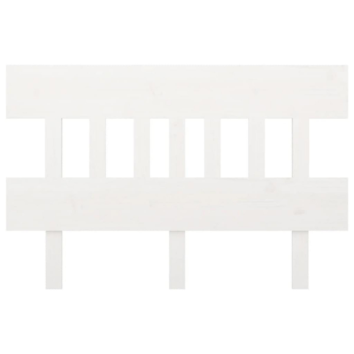 VIDAXL Tete de lit Blanc 143,5x3x81 cm Bois massif de pin