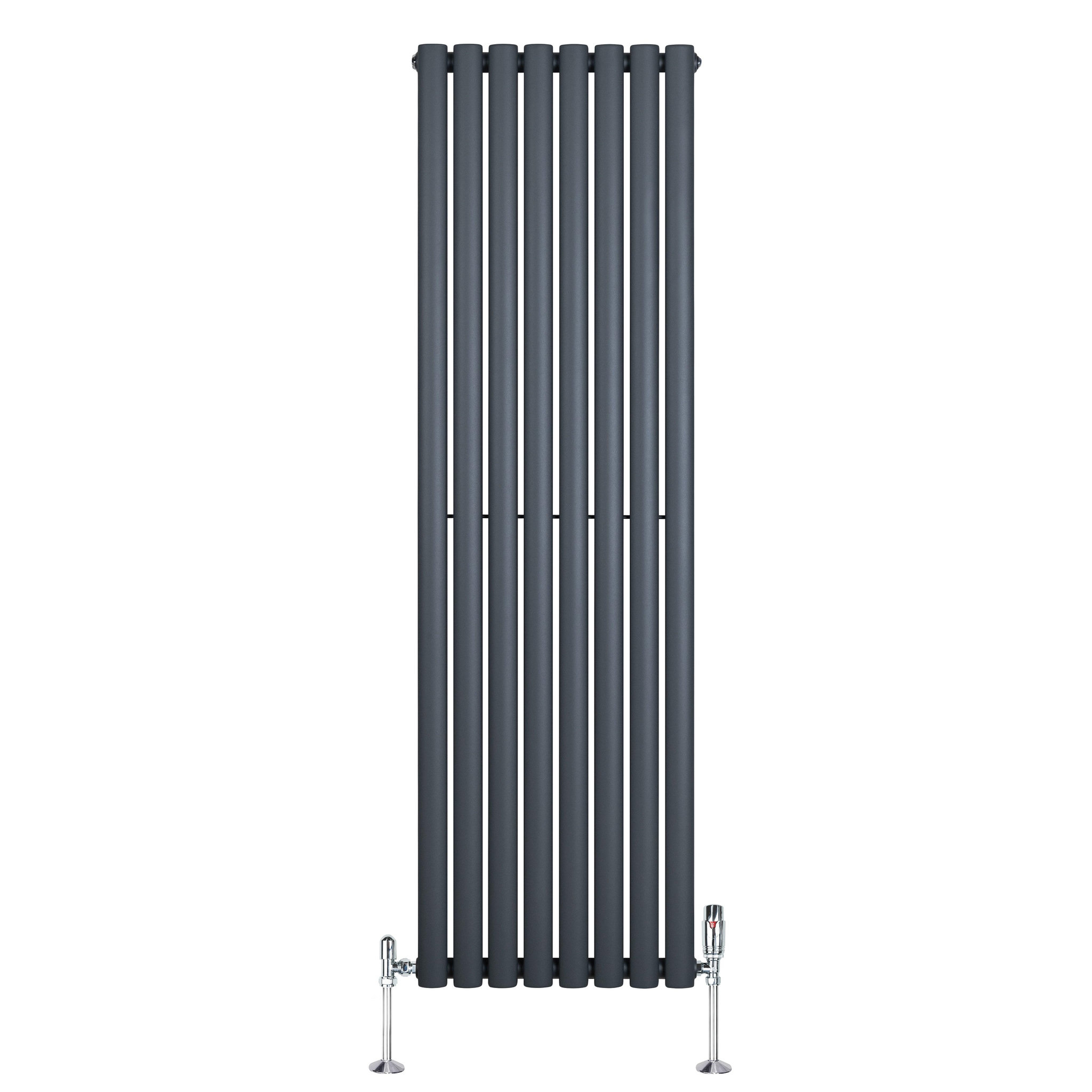 Voir la diapositive 2 : MONSTERSHOP Radiateur à colonnes ovales & vannes, 1 panneau - 1600 x 480 mm