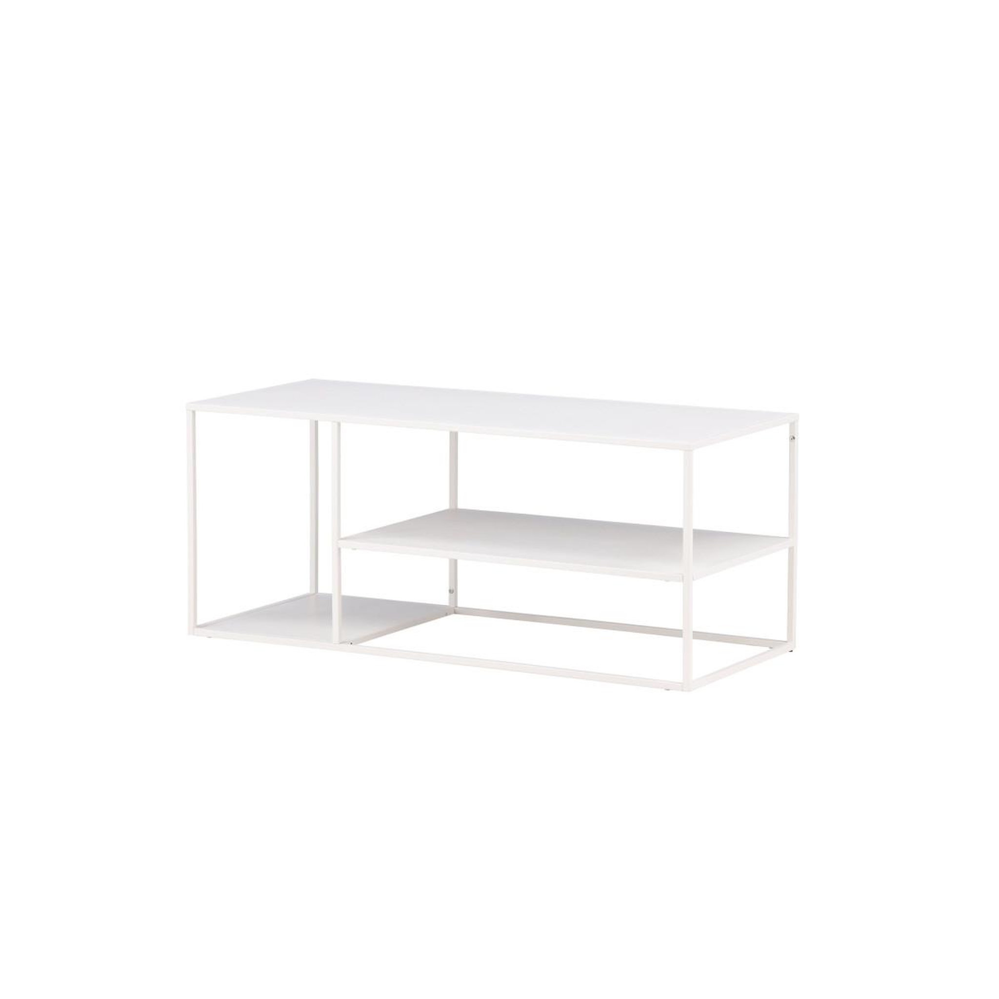 Voir la diapositive 5 : Paris Prix Table basse avec étagères  staal  120cm blanc
