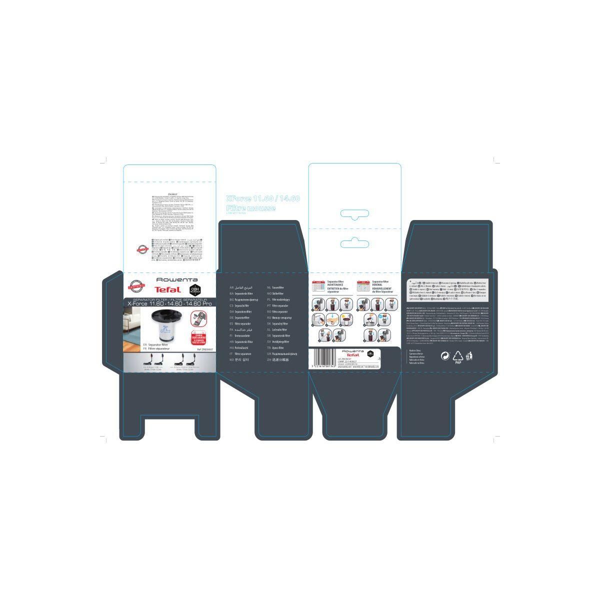 ROWENTA Filtre mousse X-Force 11