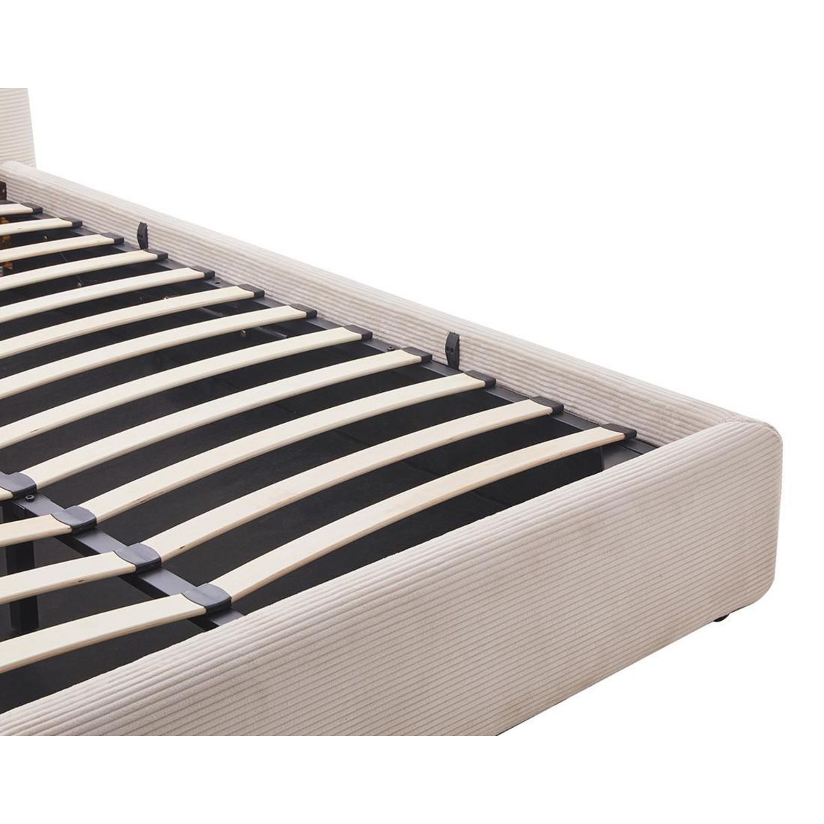 BEST MOBILIER Juliette - lit coffre - 160x200 cm - en velours côtelé