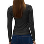 Voir la diapositive 2 : Vero Moda T-shirt Manches Longues Gris Foncé Femme Vero Moda Cora