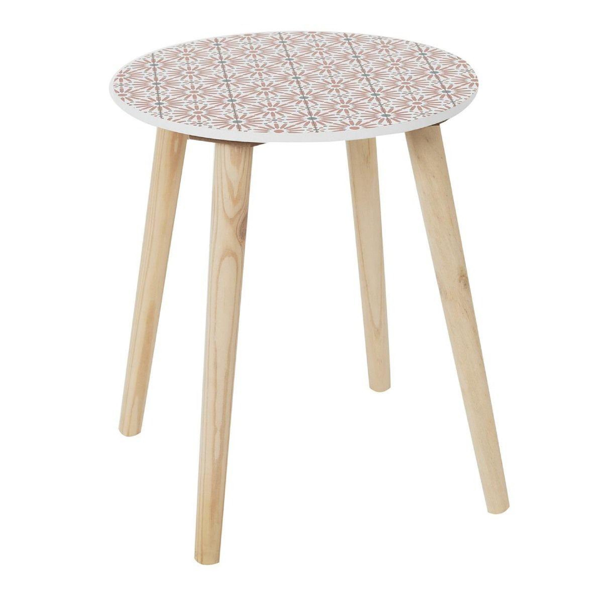 Voir la diapositive 3 : The Home Deco Factory Lot de 2 tables gigognes d'appoint  patio  48cm rouge & noir