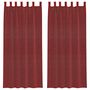 Voir la diapositive 2 : VIDAXL Rideaux en voile avec passe-tringles 2 pcs rouge bordeaux