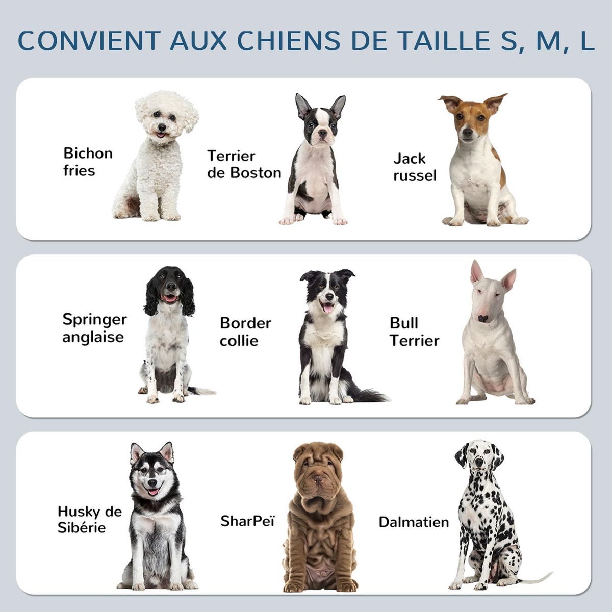 PAWHUT Porte double gamelles surélevé 2 bols acier inox. hauteur réglable - dim. 43L x 25l x 30H cm - PP noir