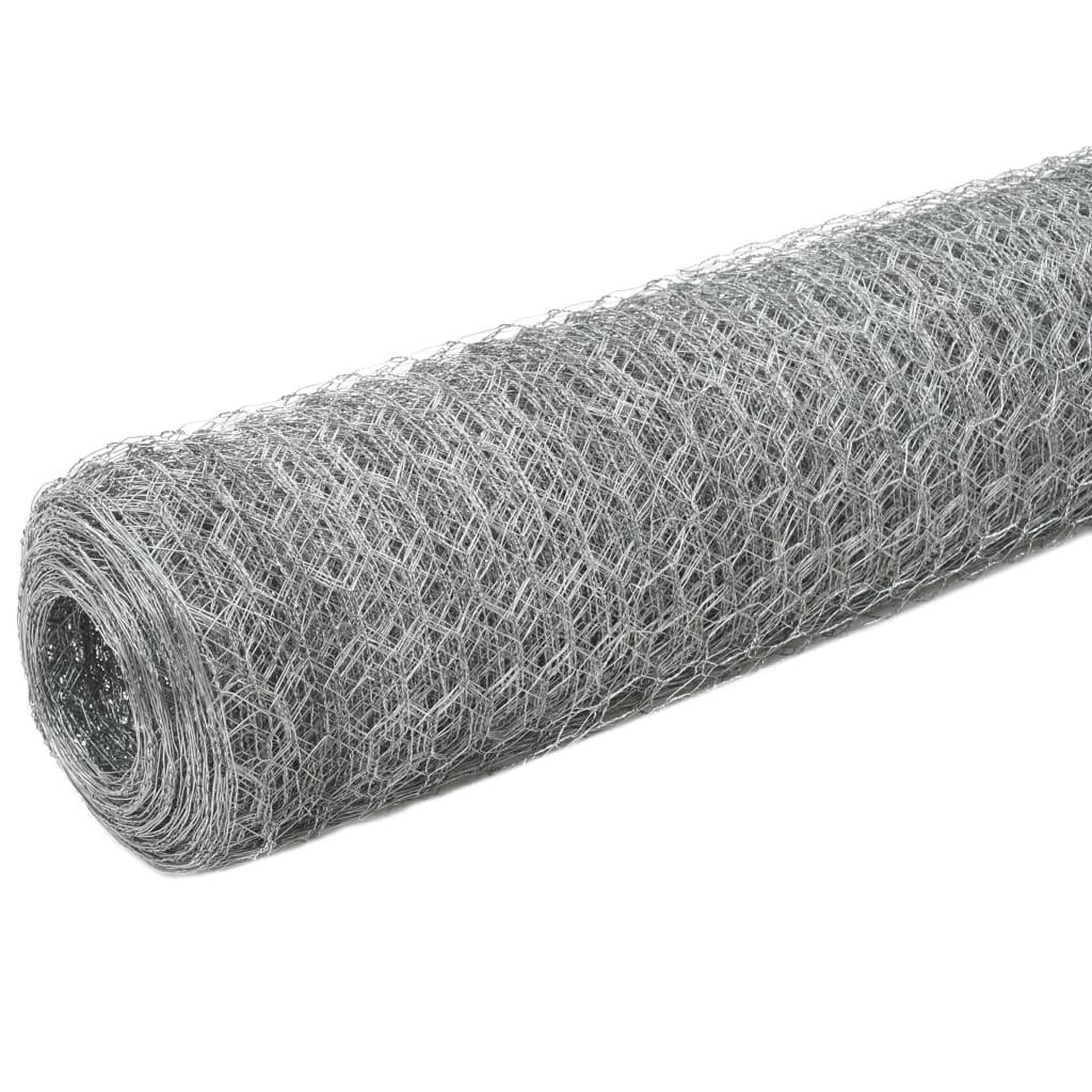 Voir la diapositive 2 : VIDAXL Grillage pour voliere Acier galvanise 25x1,5 m Argente