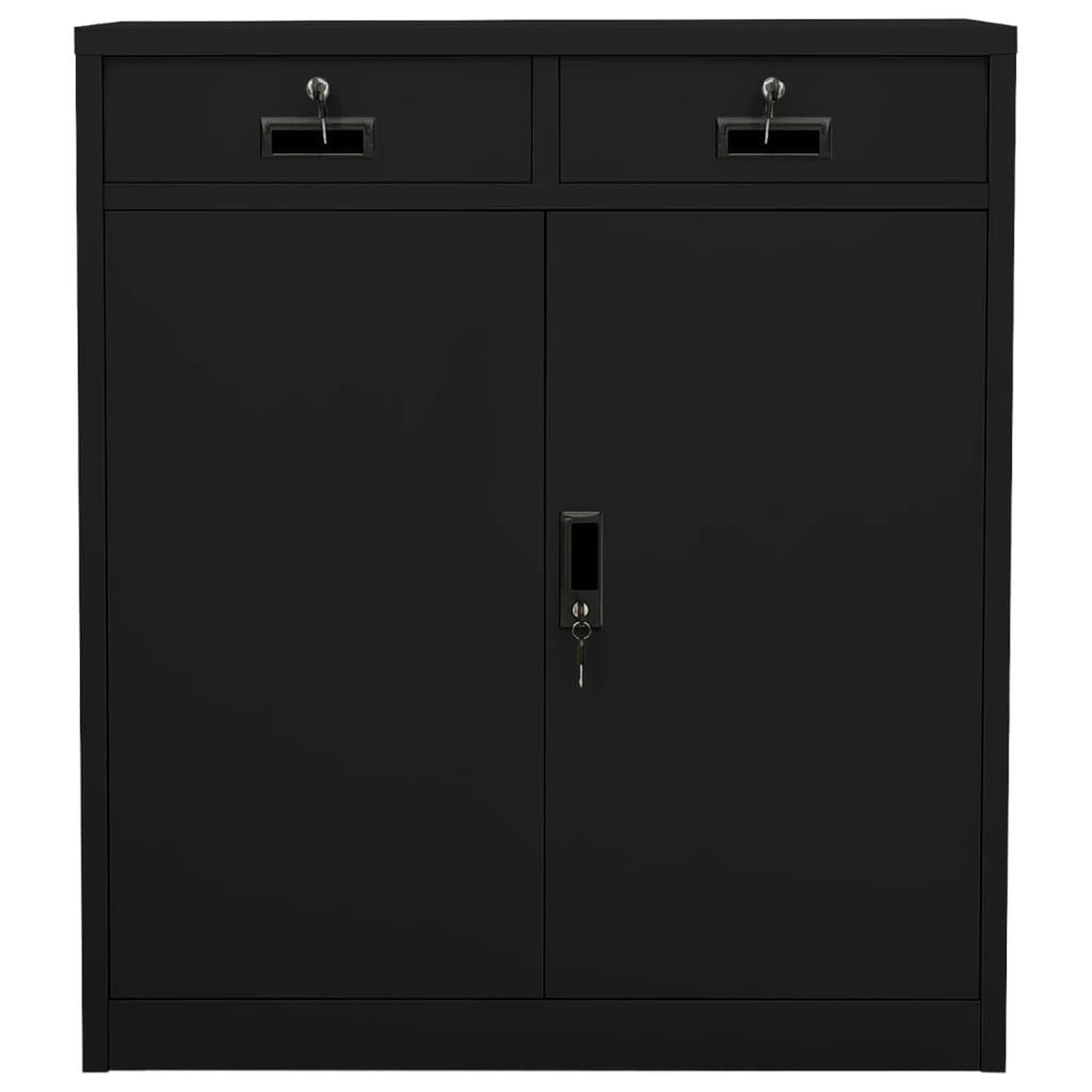 Voir la diapositive 2 : VIDAXL Armoire de bureau Noir 90x40x102 cm Acier
