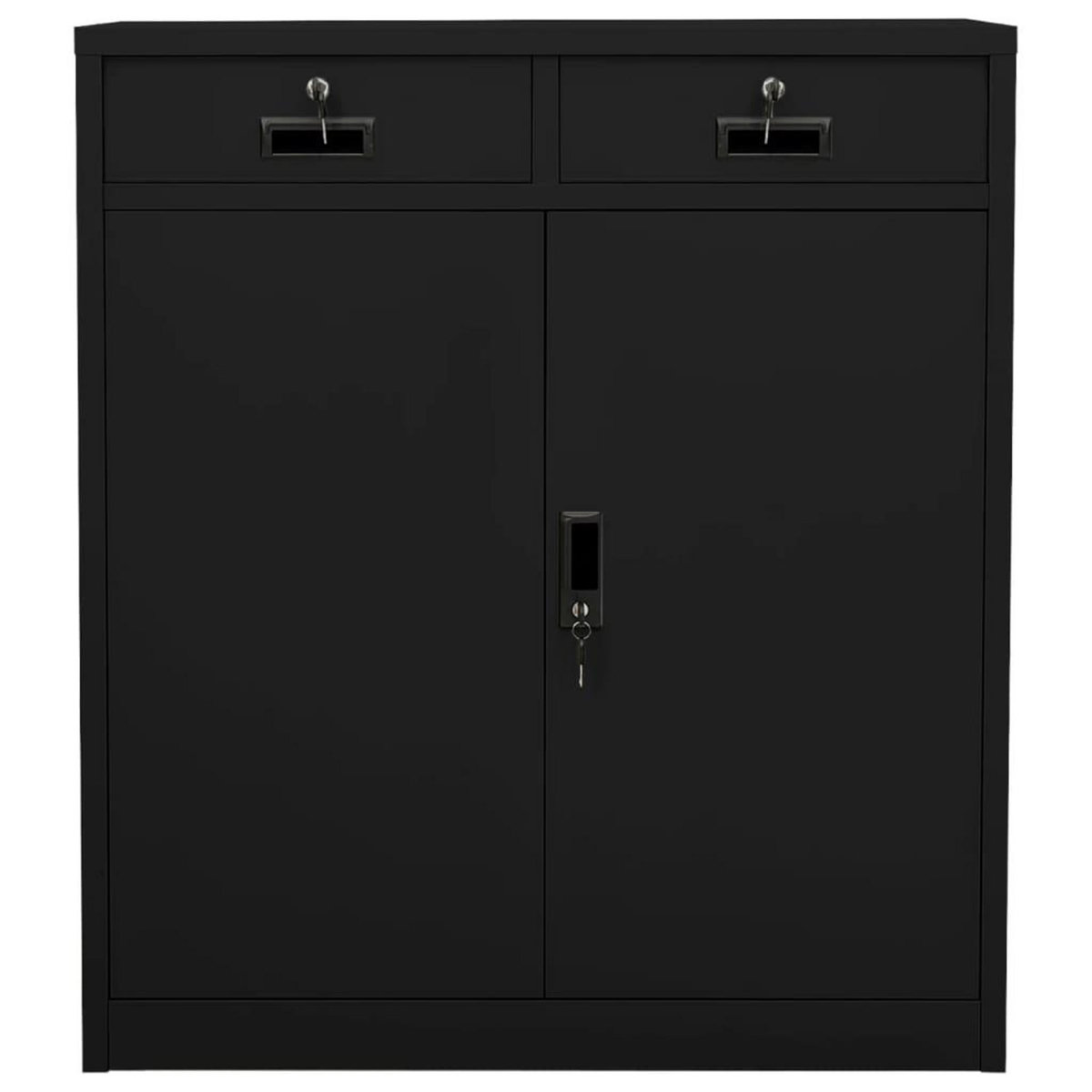 VIDAXL Armoire de bureau Noir 90x40x102 cm Acier