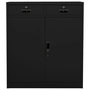 Voir la diapositive 2 : VIDAXL Armoire de bureau Noir 90x40x102 cm Acier