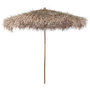 Voir la diapositive 1 : VIDAXL Parasol en bambou avec toit en feuille de bananier 210 cm
