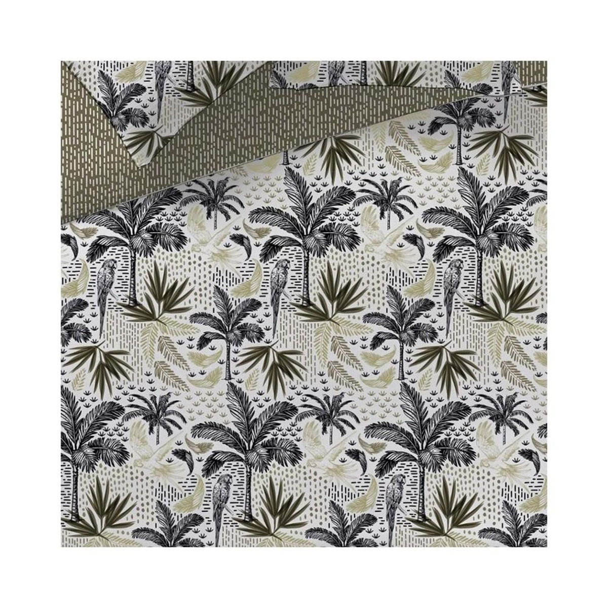 ATMOSPHERA Housse de couette 220x240 Cuba Facto + 2 taies 100% coton 57 fils