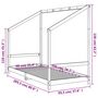 Voir la diapositive 6 : VIDAXL Cadre de lit pour enfants blanc 90x200 cm bois de pin massif