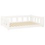 Voir la diapositive 2 : VIDAXL Lit pour chien blanc 105,5x75,5x28 cm bois de pin solide