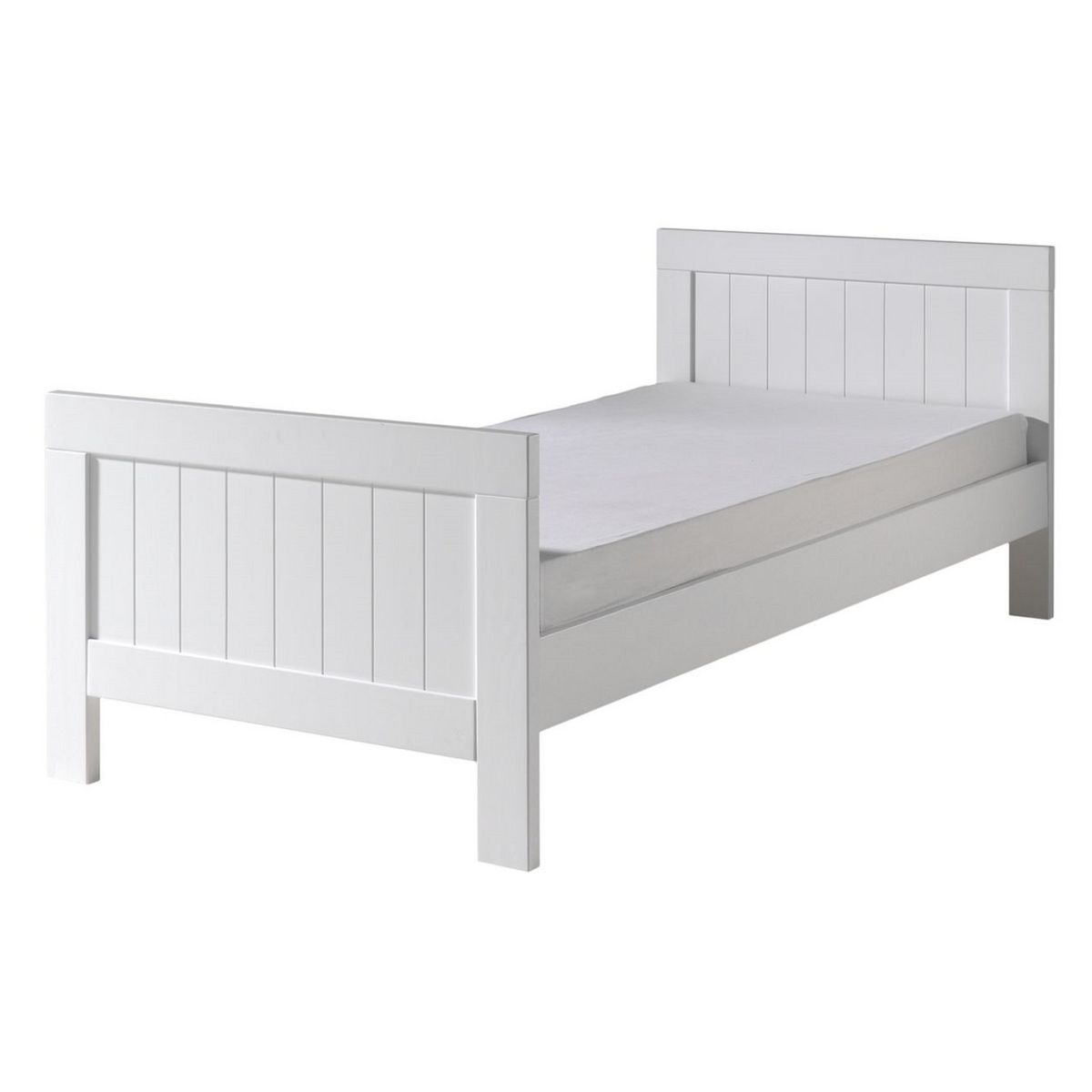 Lit enfant blanc laqué 90x200 cm MARINE