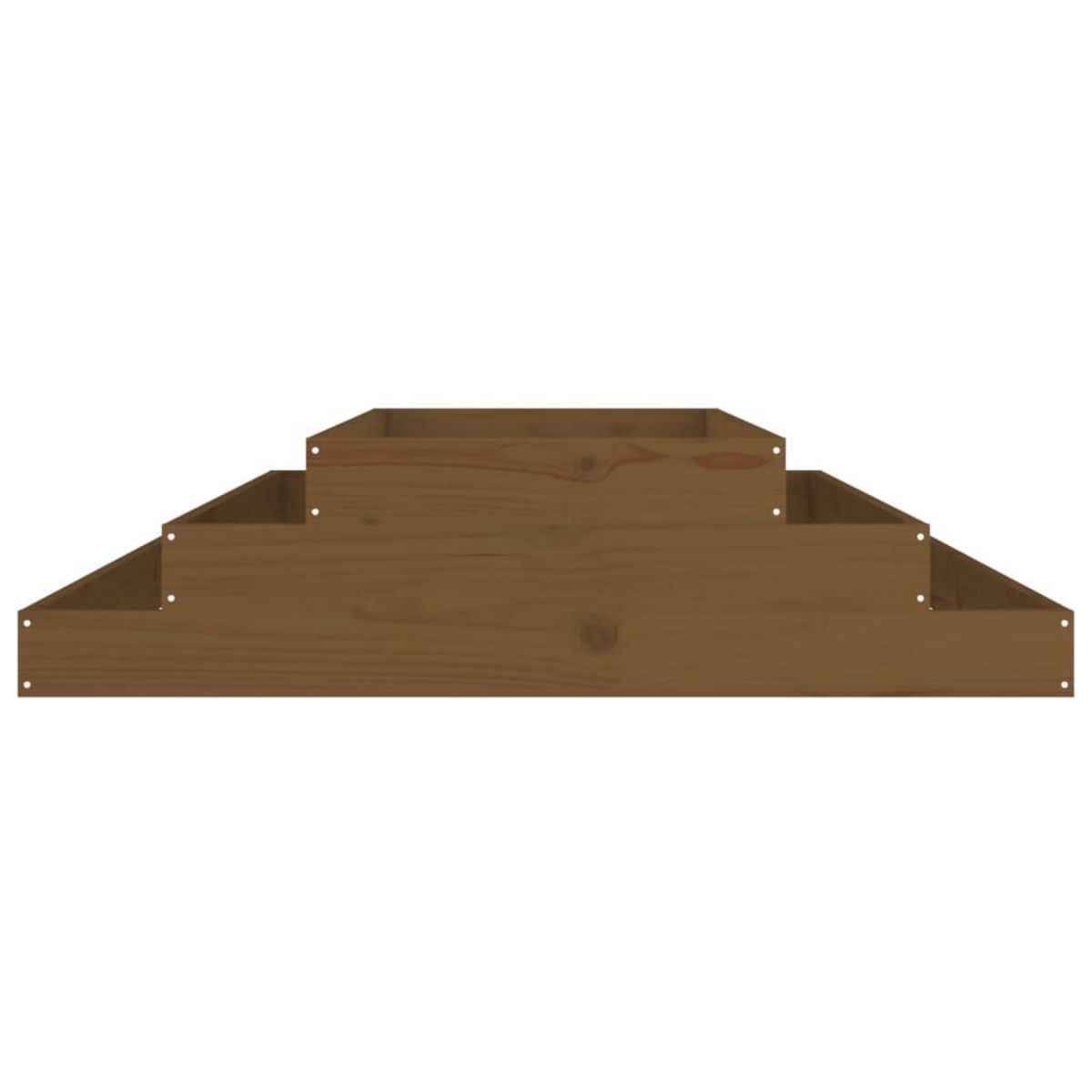 VIDAXL Jardiniere Marron miel 110x110x27 cm Bois massif de pin