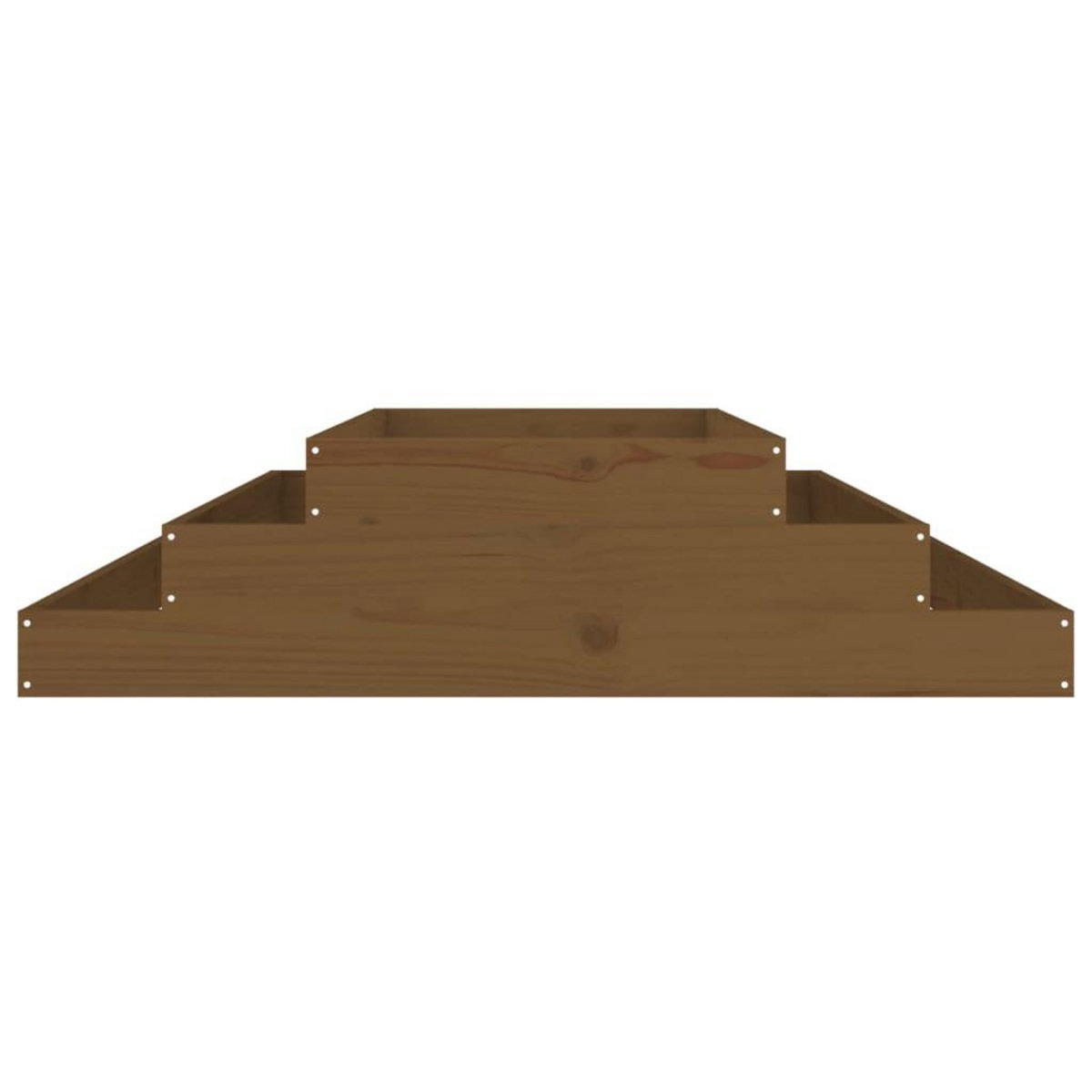 VIDAXL Jardiniere Marron miel 110x110x27 cm Bois massif de pin