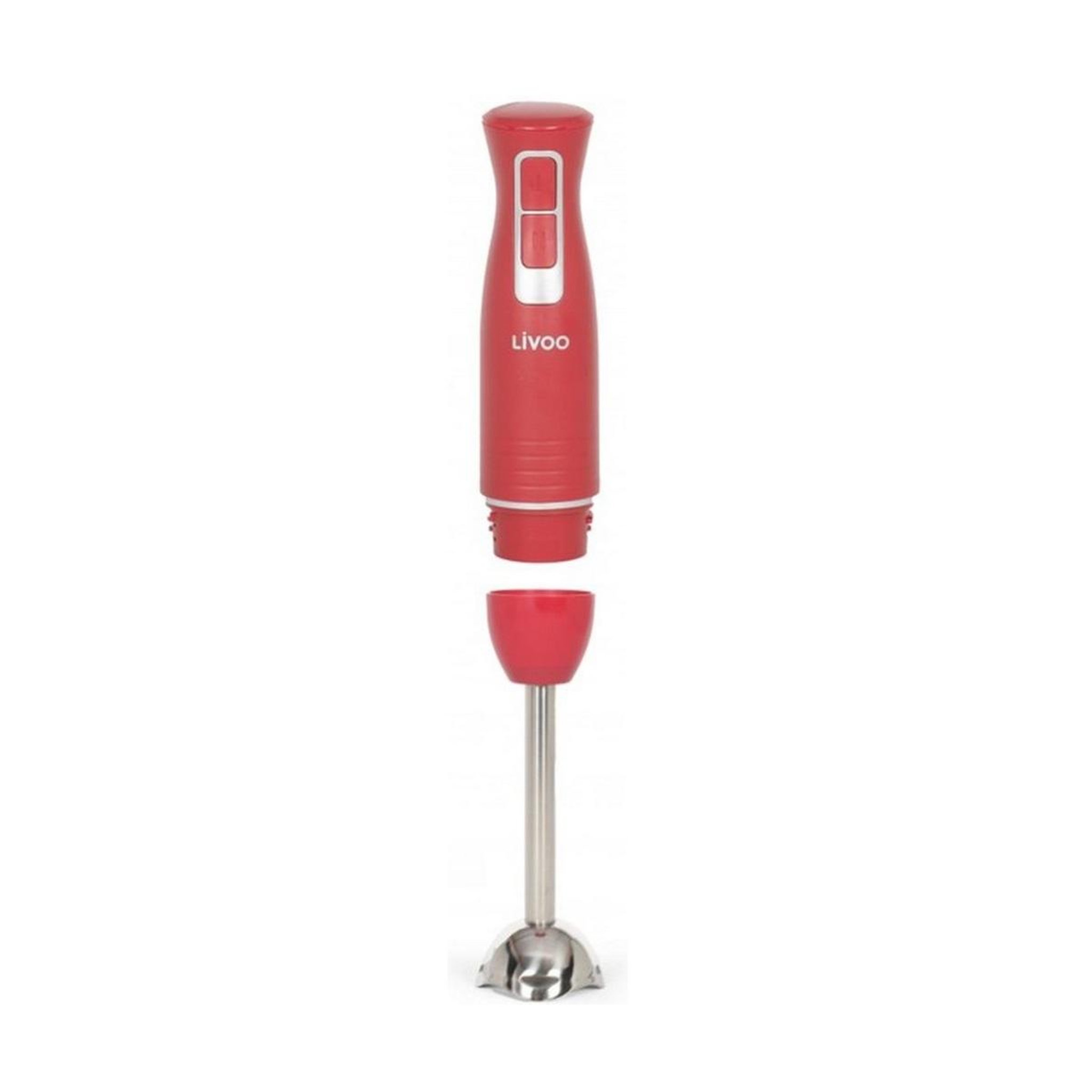 Voir la diapositive 2 : LIVOO Mixeur plongeant 400w rouge - dop245r