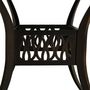 Voir la diapositive 4 : VIDAXL Table de jardin Bronze 90x90x74 cm Aluminium coule