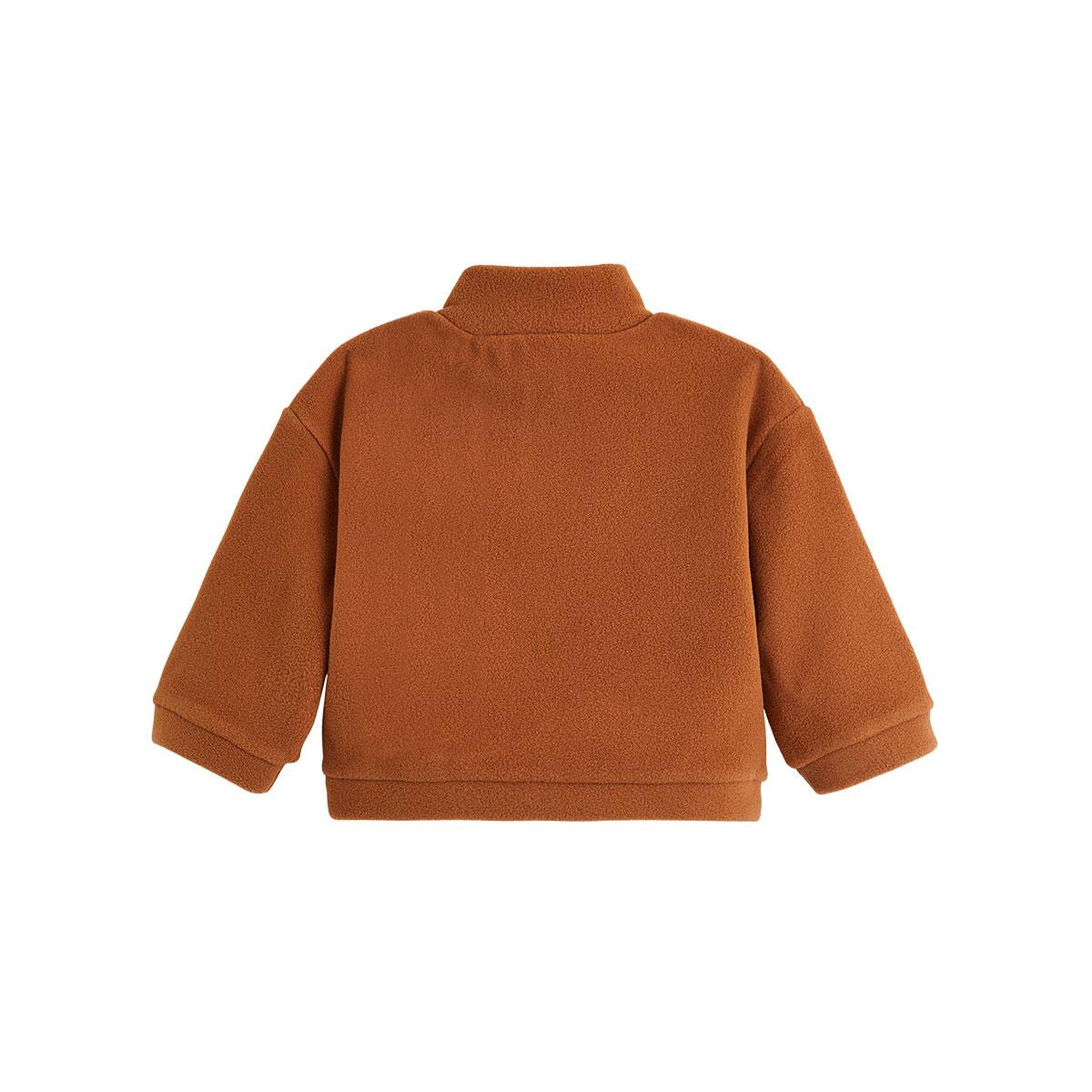 Voir la diapositive 2 : PETIT BEGUIN Sweat-shirt bébé en polaire Moka